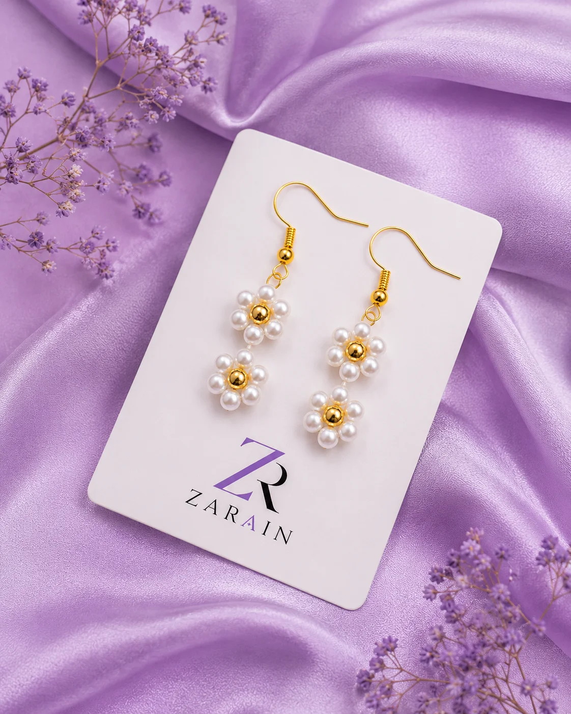 Pearl Blossom Earrings